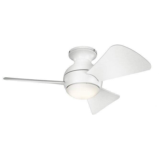 SOLA Ceiling Fan With Light in Matte White