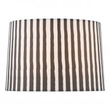 black and white striped lampshade