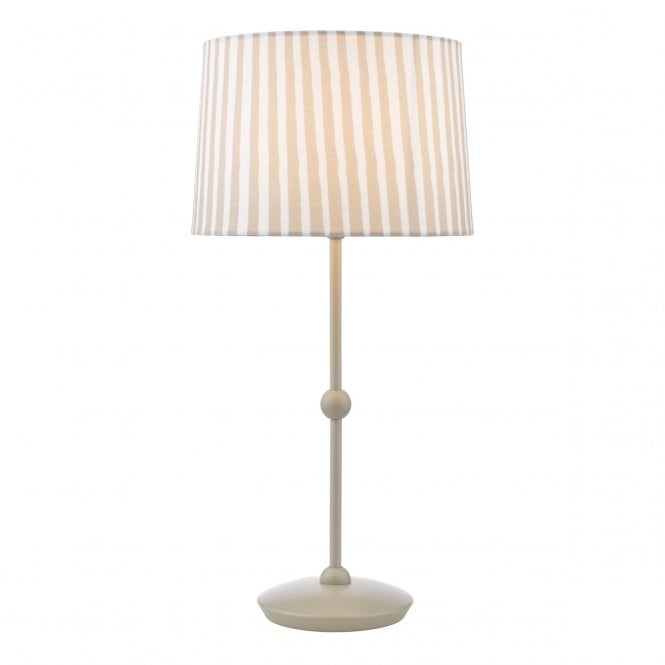 Sosa Table Lamp in Matt Taupe with Shade