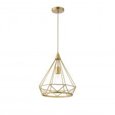 SPATIAL Large Diamond Pendant | 1 x E27 | Gold