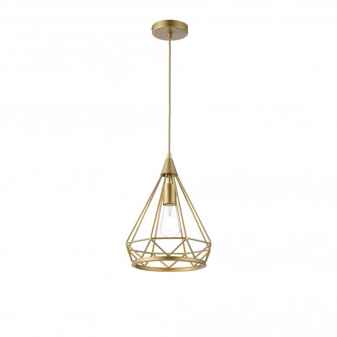 SPATIAL Small Diamond Pendant | 1 x E27 | Gold