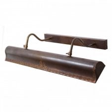 SPENCE traditional large cast brass picture light in antique brass