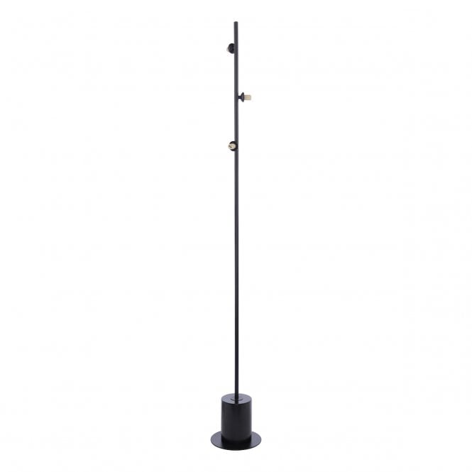 SPIRAL 3 Light Floor Lamp | Matt Black