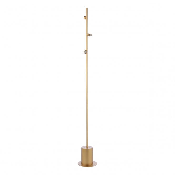 SPIRAL 3 Light Floor Lamp | Matt Gold