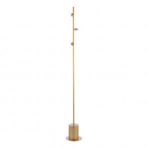 SPIRAL Matt Gold  3 Light Floor Lamp Base
