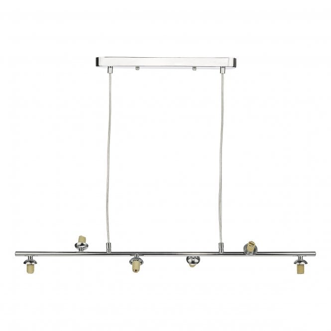 Spiral 6 Light Bar Pendant | Polished Chrome