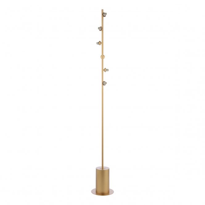 SPIRAL 6 Light Floor Lamp | Matt Gold
