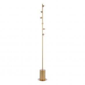 SPIRAL Matt Gold 6 Light Floor Lamp Base