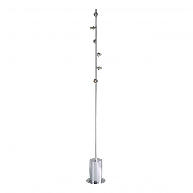 Spiral 6 Light Floor Lamp | Polished Chrome