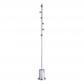 Spiral 6 Light Floor Lamp Polished Chrome Fitting Only
