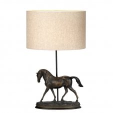 Bronze Horse Table Lamp