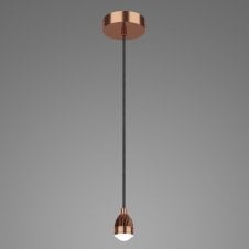 SPL single LED copper ceiling pendant suspension