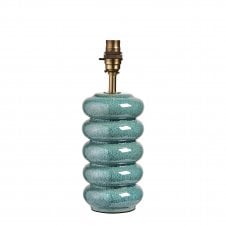blue ceramic table lamp