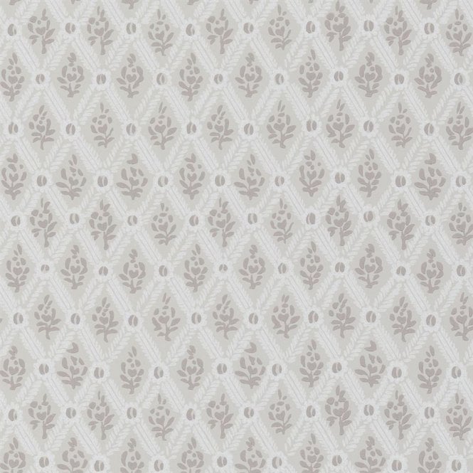 St John Street Trellis Wallpaper in Limestone