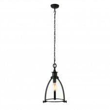 STORNI aged bronze industrial style ceiling pendant light (large)