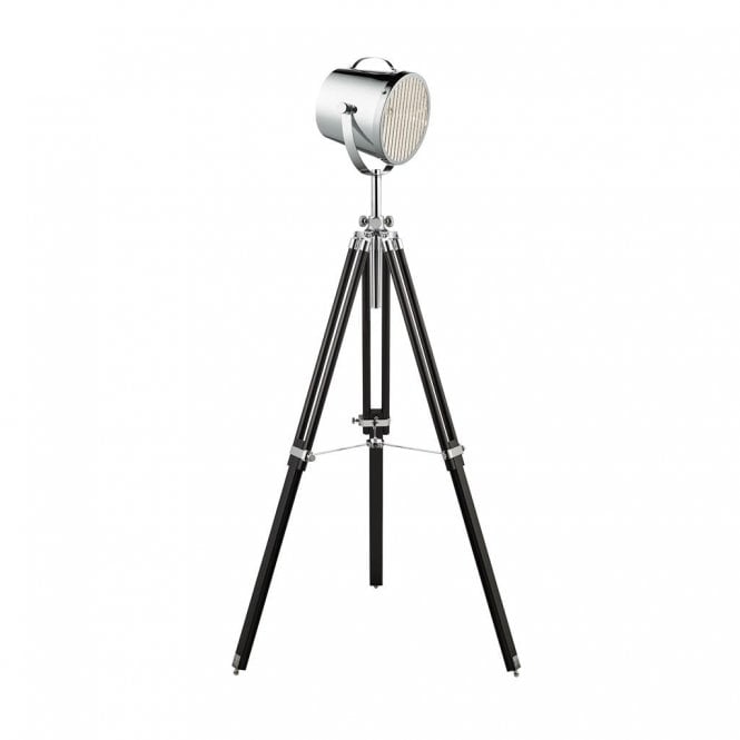 STUDIO ADJUSTABLE STAGE LIGHT- FLOOR LAMP CHROME BLACK