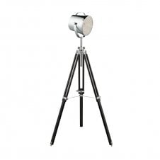 Black and Chrome \tripod Floor Lamp | Lighting Company 