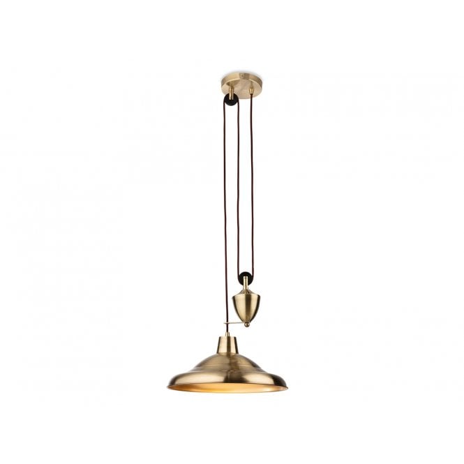 SUFFOLK Rise & Fall Pendant Antique Brass