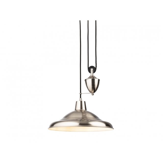 SUFFOLK Rise & Fall Pendant Brushed Steel