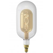 decorative clear and gold glass LED light bulb