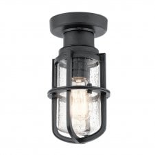Black Coastal Rust Free Light fitting textured metal effect