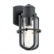 Black Exterior wall light in black coastal looks and 5 yearwarranty