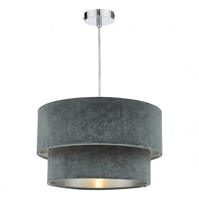SUVAN Easy Fit Ceiling Pendant Shade in Stone Grey