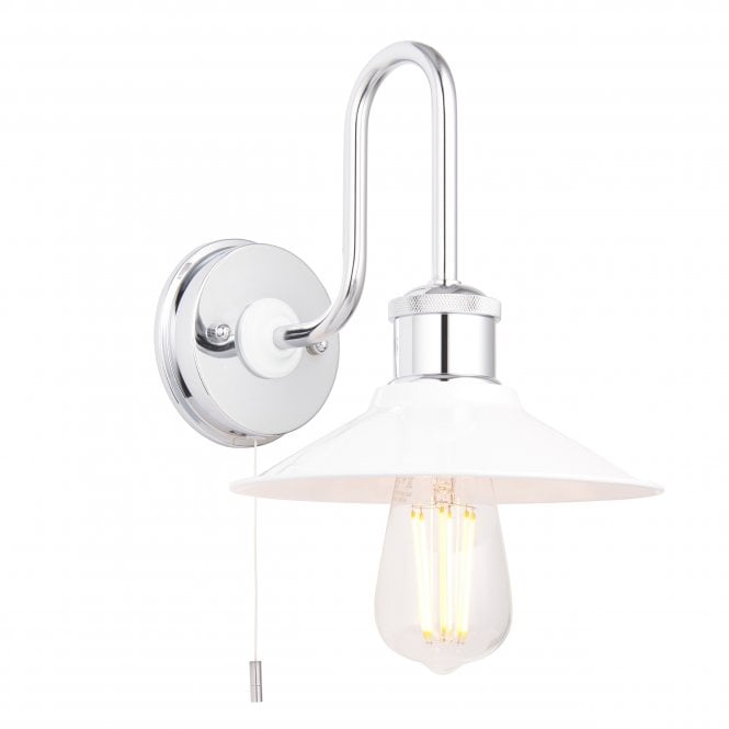 SWAN Fisherman Bathroom Wall Light in Chrome