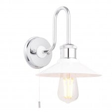 SWAN Fisherman Bathroom Wall Light in Chrome