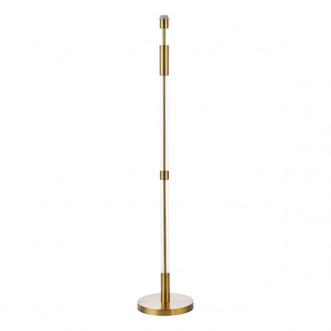 Sylvester Antique Brass and Glass Floor Lamp (Base Only)