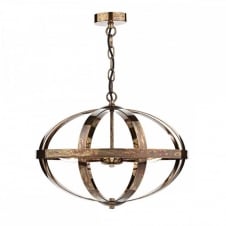 Metallic Globe Ceiling Light fitting