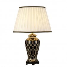 Gold and Black Table Lamp 
