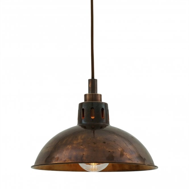 TALISE traditional bathroom ceiling pendant in antique brass