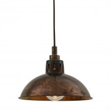 TALISE traditional bathroom ceiling pendant in antique brass