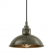 TALISE traditional bathroom ceiling pendant in antique silver