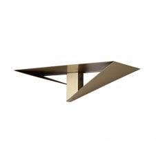 TAMIKA 2 light modern architectural style LED wall light in gold finish with 3 year warranty