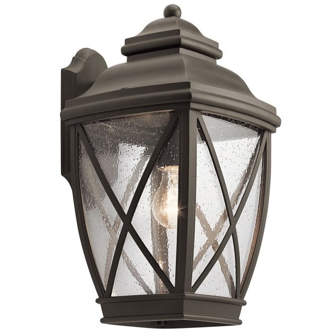 TANGIER traditional exterior wall light for coastal areas in old bronze finish (medium)