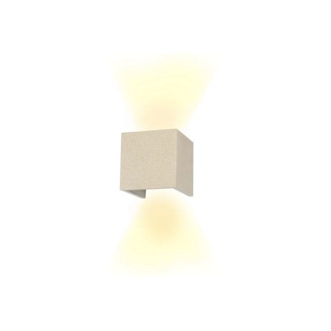 TAOS LED Outdoor Wall Light in White Cement Grey IP65