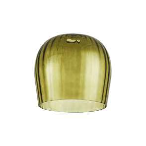 Tarn 23.5cm Ribbed Wine Glass Shade in Moss Green