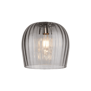 Tarn 23.5cm Ribbed Wine Glass Shade in Smoke