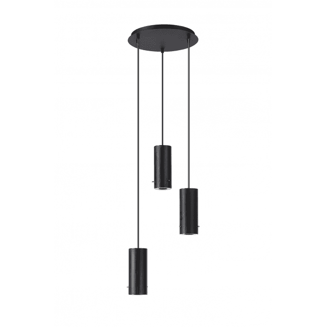 Tarn 3 Suspension Cluster Pendant in Satin Black (FRAME ONLY)
