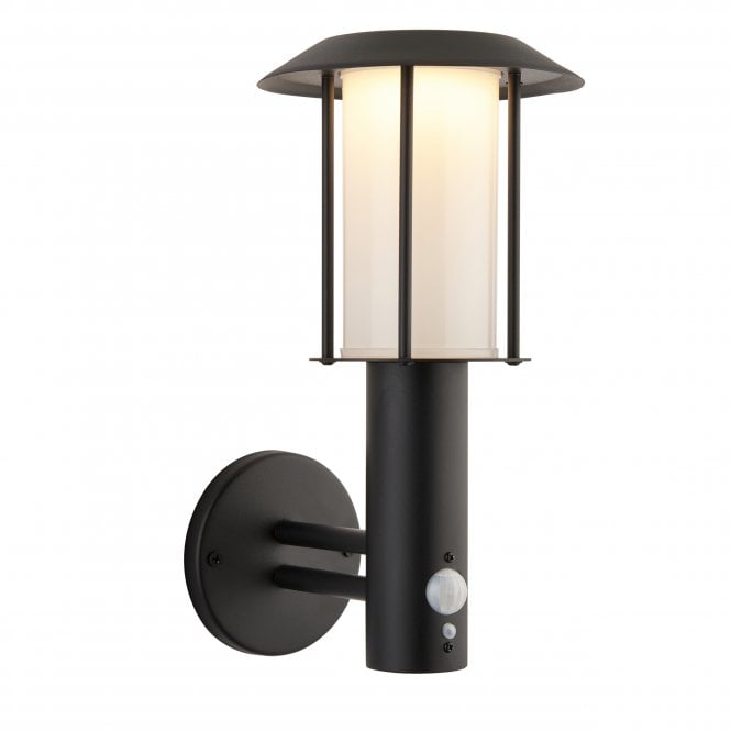 TARROW Solar Powered Wall Light | Black | Motion Sensor