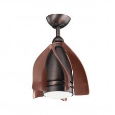 Modern bronze ceiling fan with light
