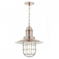 TERRACE single retro ceiling pendant in a copper finish