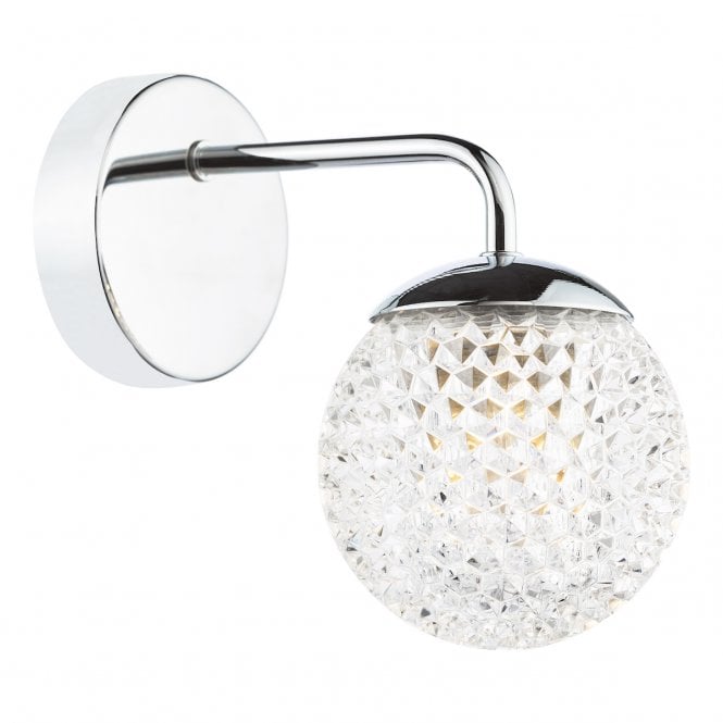Teva Bathroom Wall Light in Polished Chrome IP44