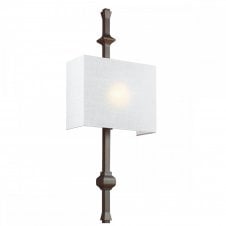 modern bronze wall light with shade