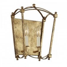 THAYER 2 Light Wall Light in Antique Gold