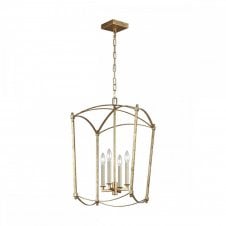 THAYER 4 Light Pendant Light in Antique Gold