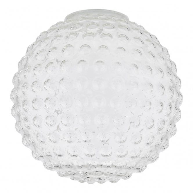  HOBNAIL Glass Shade Clear 25cm