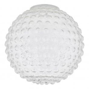 HOBNAIL Glass Shade Clear 25cm
